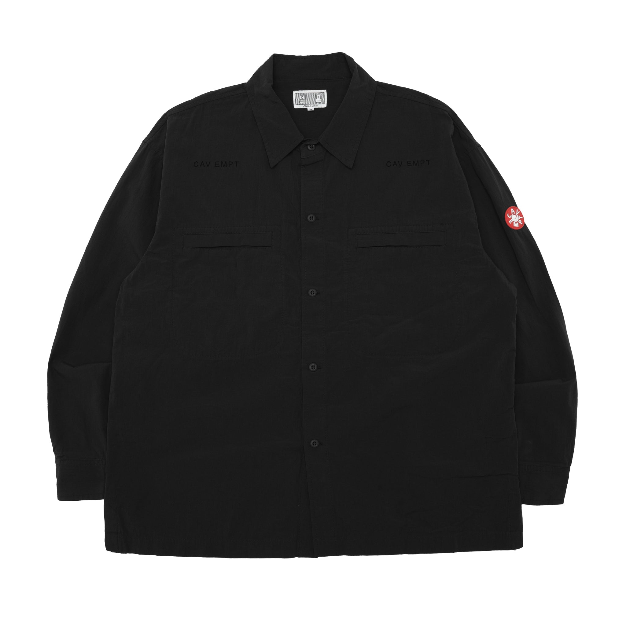 Cav Empt Cotton Casual Shirt Black