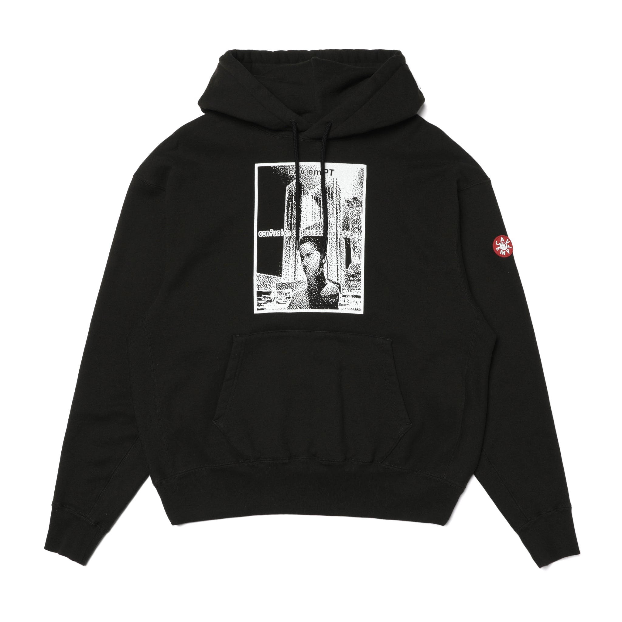 CES25CS06 Cav Empt Confusion Heavy Hoody Black The Darkside