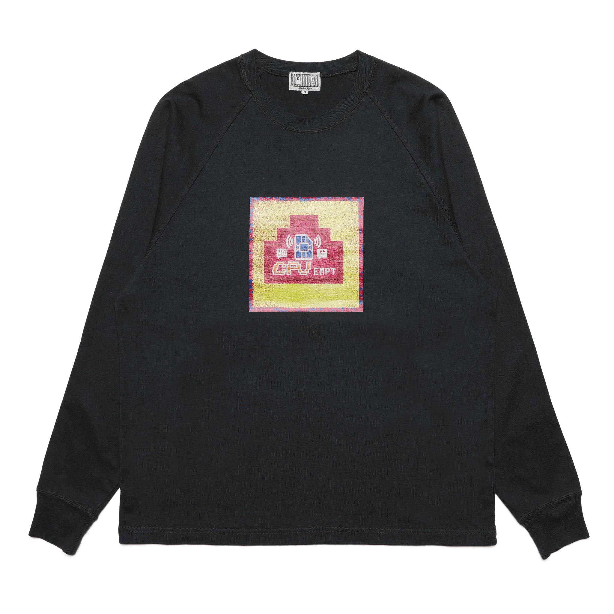 CES24LT03] Cav Empt Overdye Raglan Heavy L/S T-Shirt (Black) – The