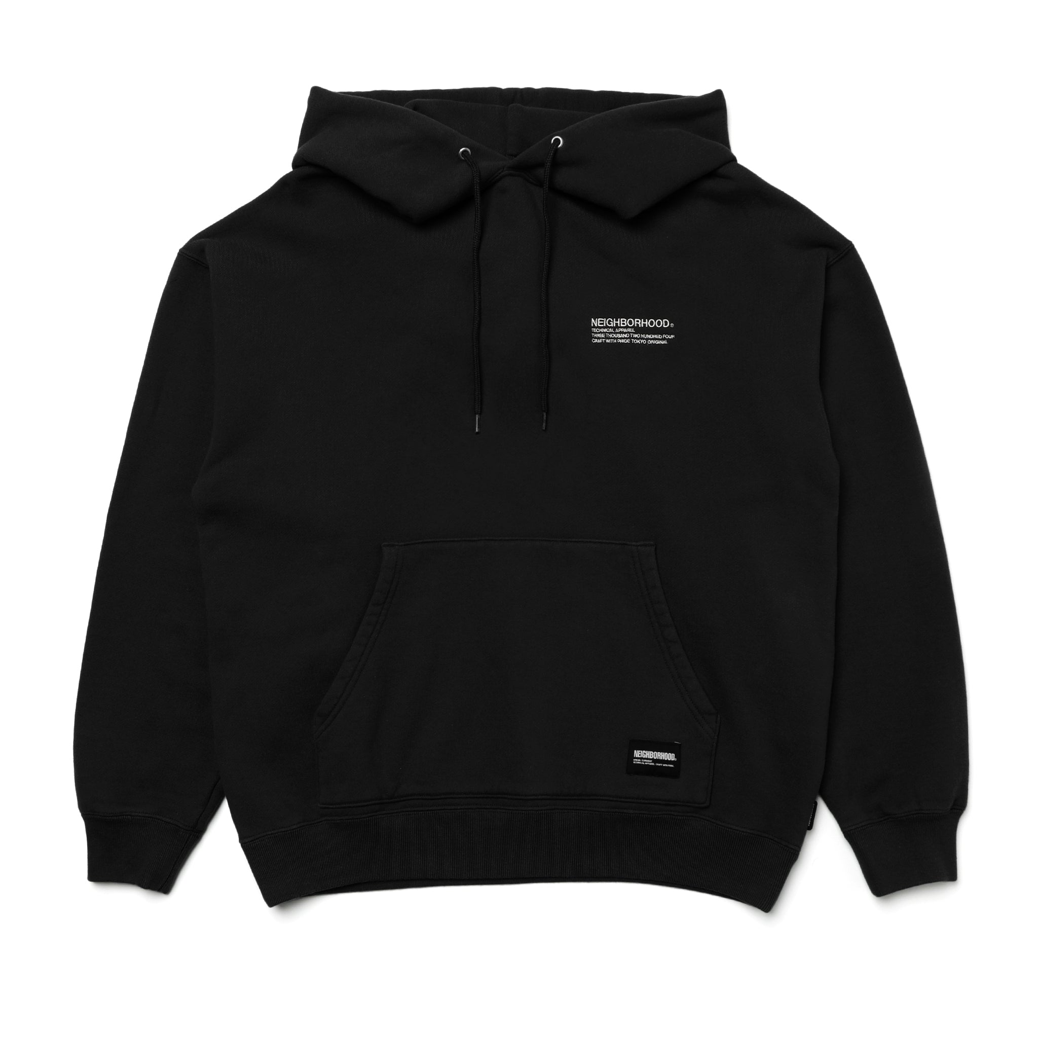 [241fpnh-csm02] Neighborhood Plain Sweatparka Hooded (black) – The 