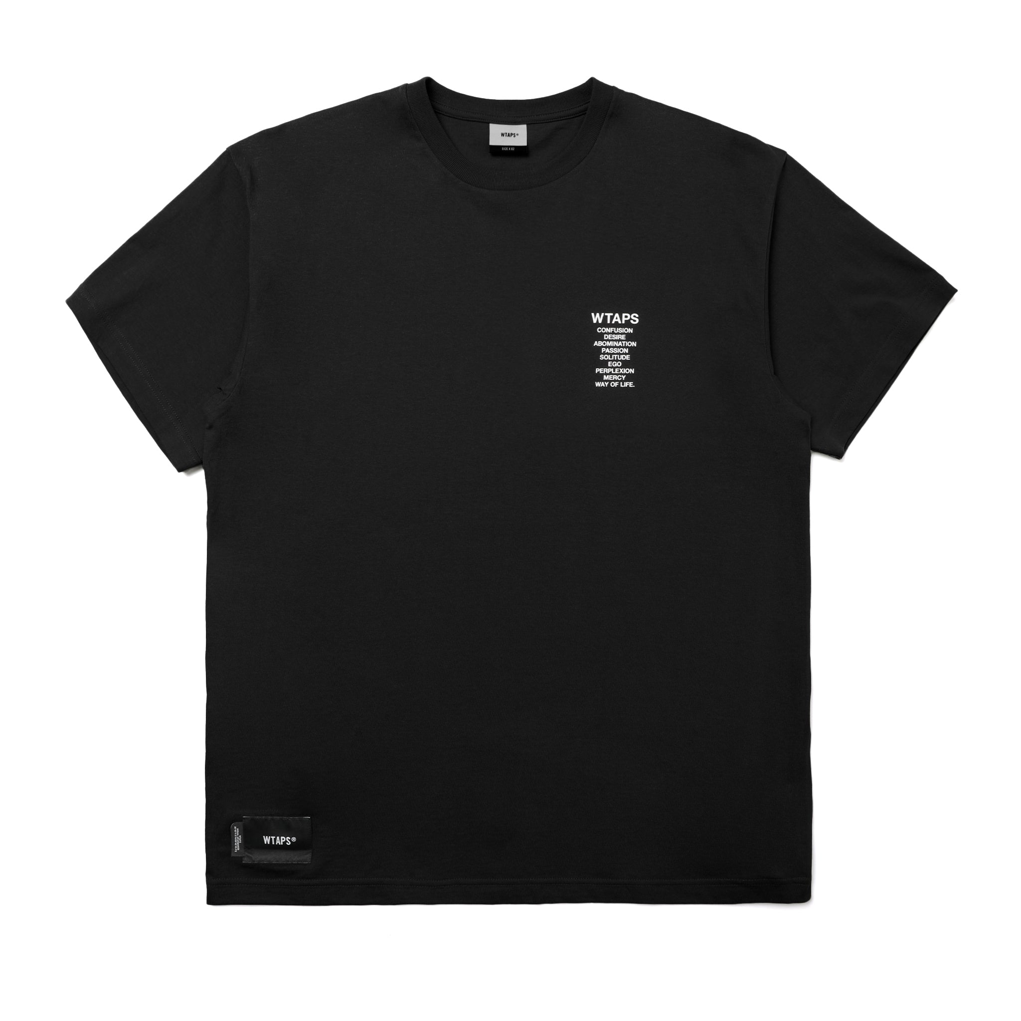 WTAPS Ingredients Spec T-Shirt Black