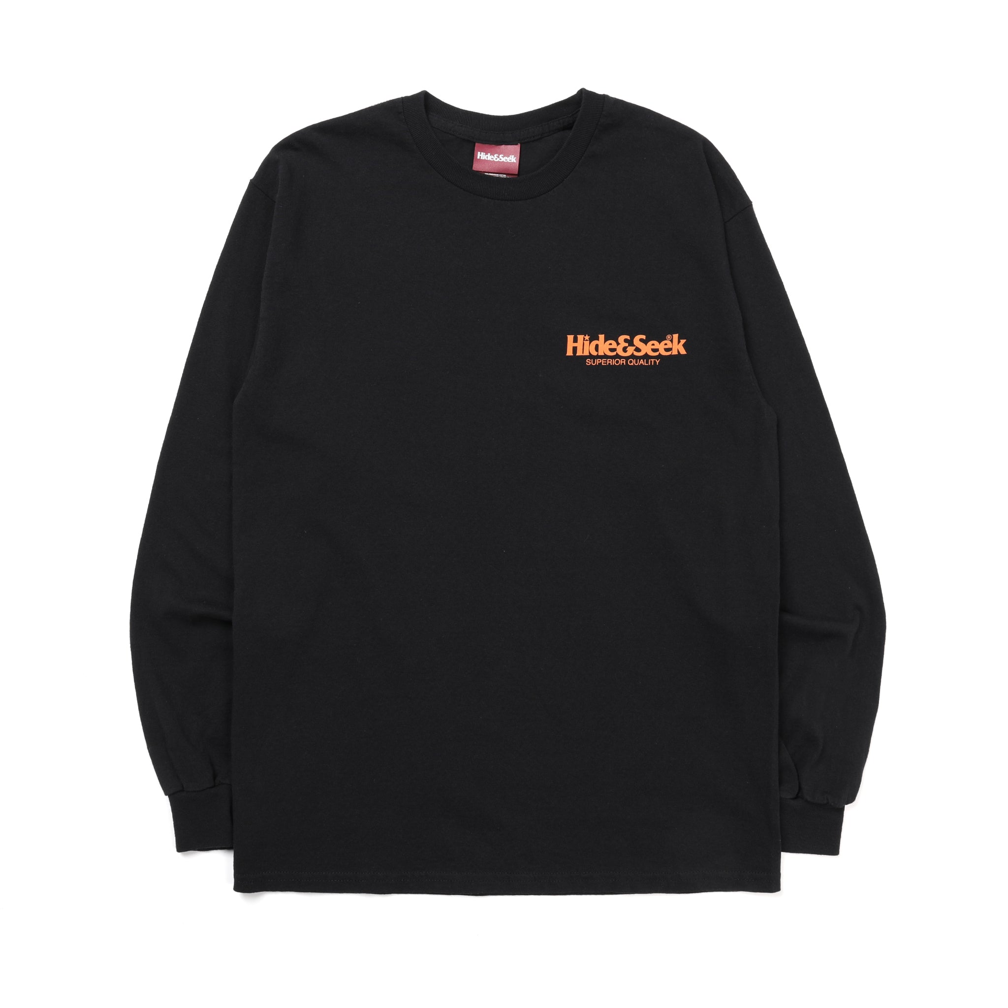 HT-010823] Hide and Seek Logo L/S T-Shirt (Black) – The Darkside