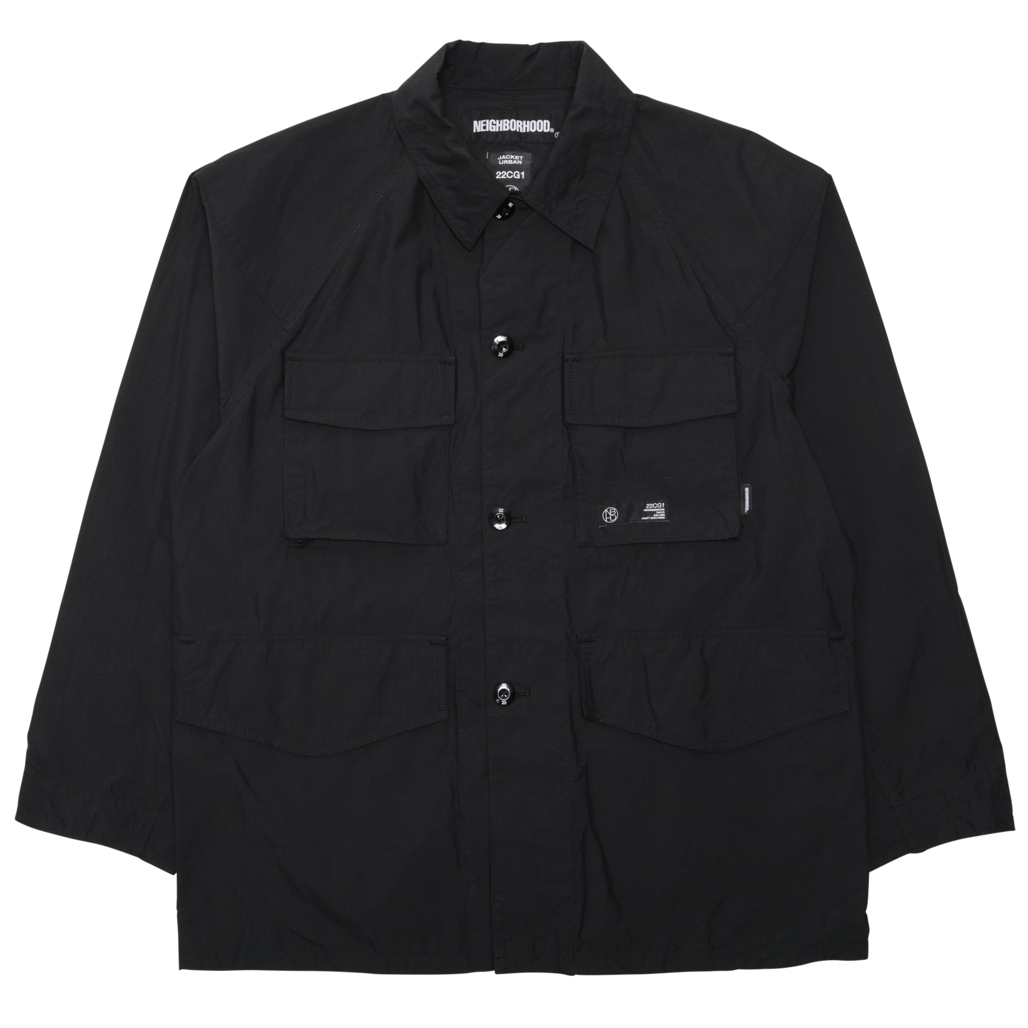 [221UTNH-JKM03] Neighborhood Coverall Jacket (Black) – The