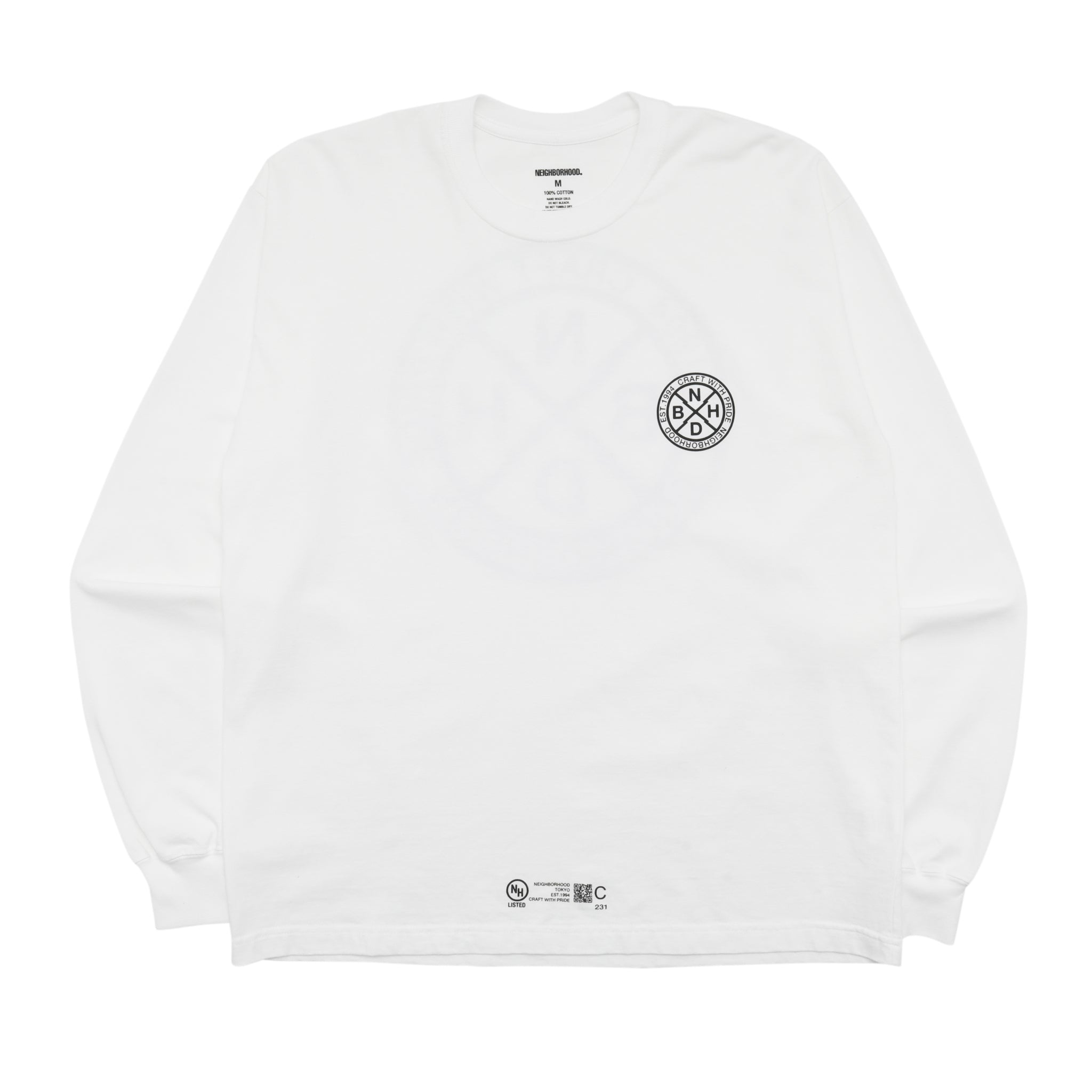 231PCNH-LT03] Neighborhood NH Tee L/S-3 T-Shirt (White) – The