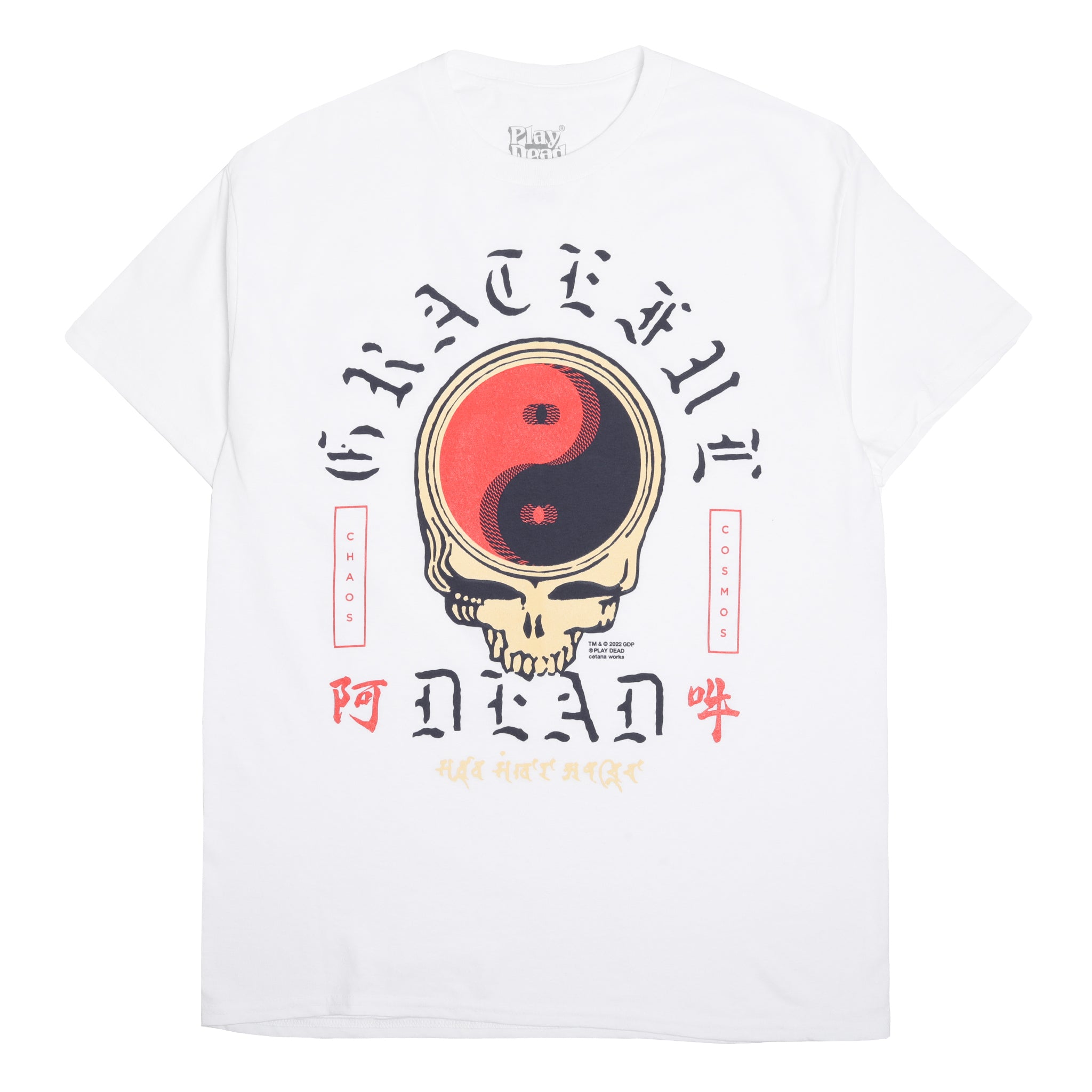 Play Dead Ying-Yang T-Shirt White