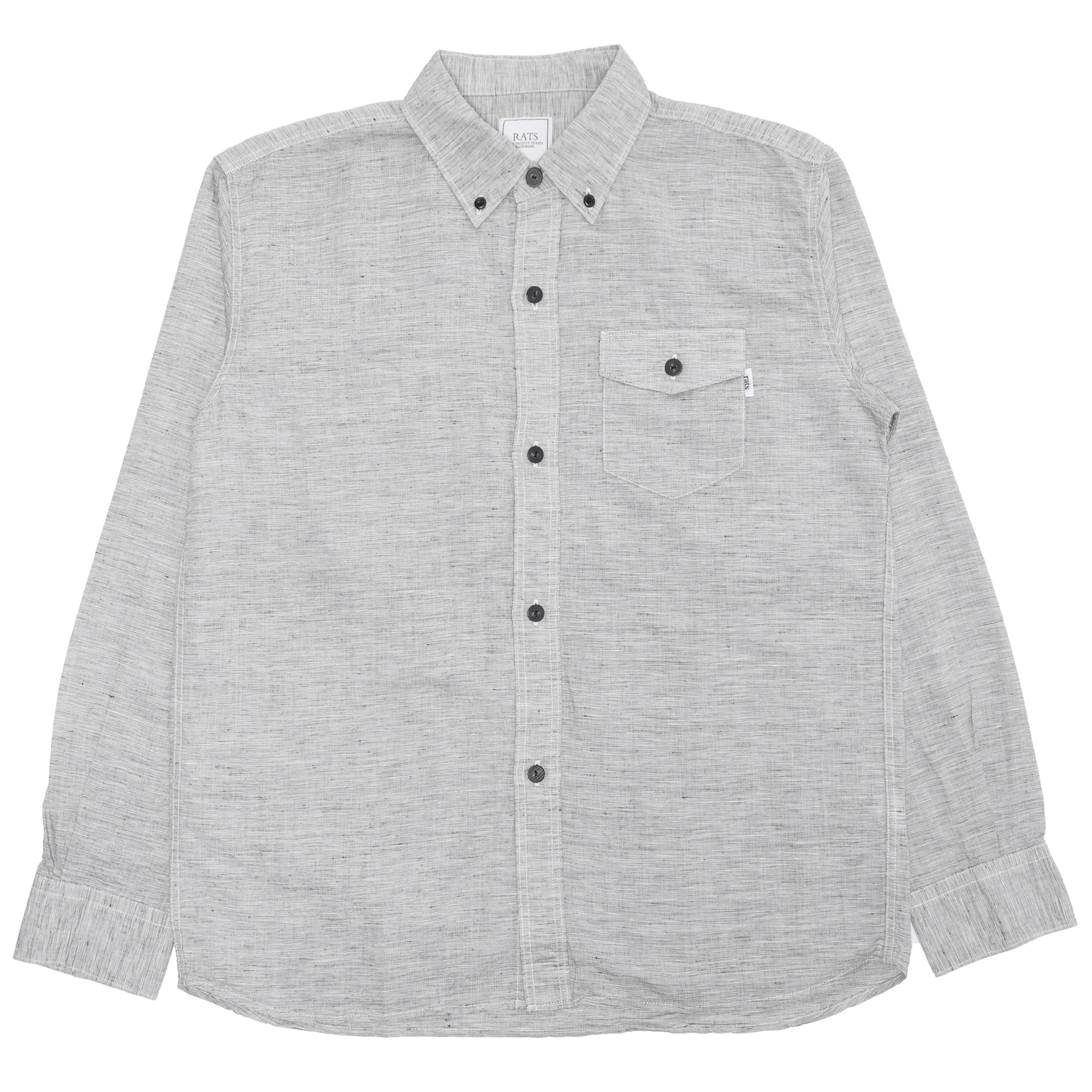 [22'RS-0407A] Rats Chambray B.D Shirt (Black) – The Darkside