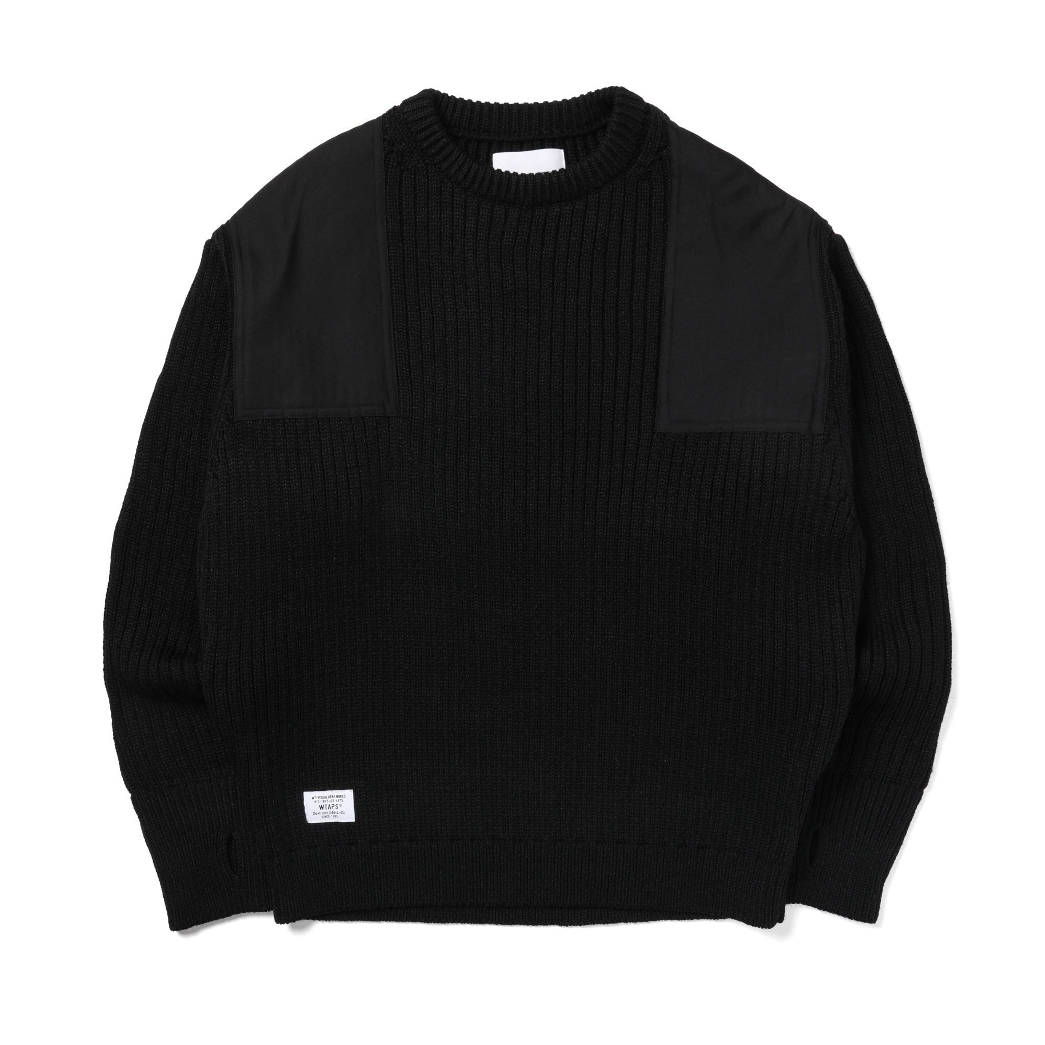 222MADT-KNM03] WTAPS Commander Knit Sweater (Black) – The Darkside