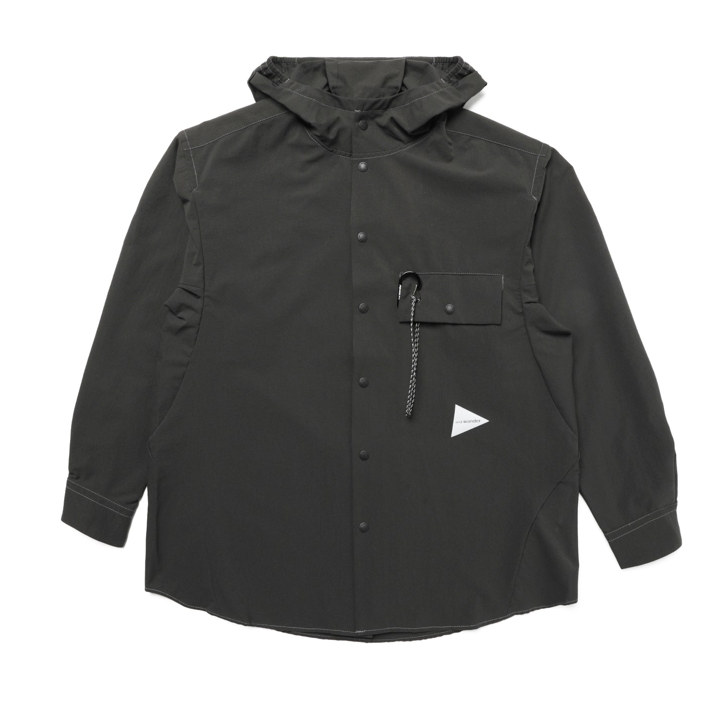 and wander Dry Breathable Hoodie Charcoal