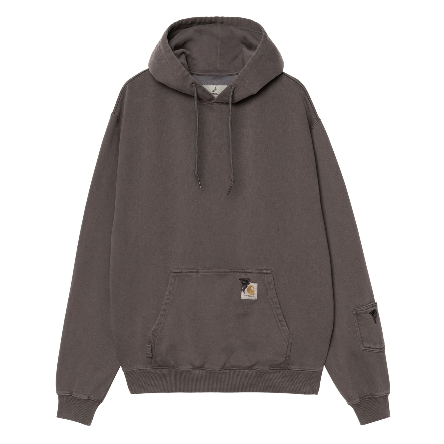 Carhartt WIP x INVINCIBLE Hooded Pigment Dyed Sweatshirt Soot