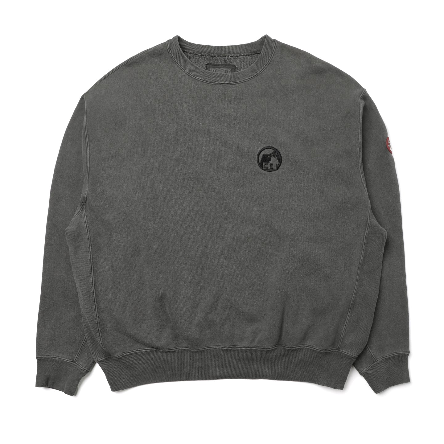 Cav Empt Overdye Pre Cog Crewneck Sweatshirt Charcoal