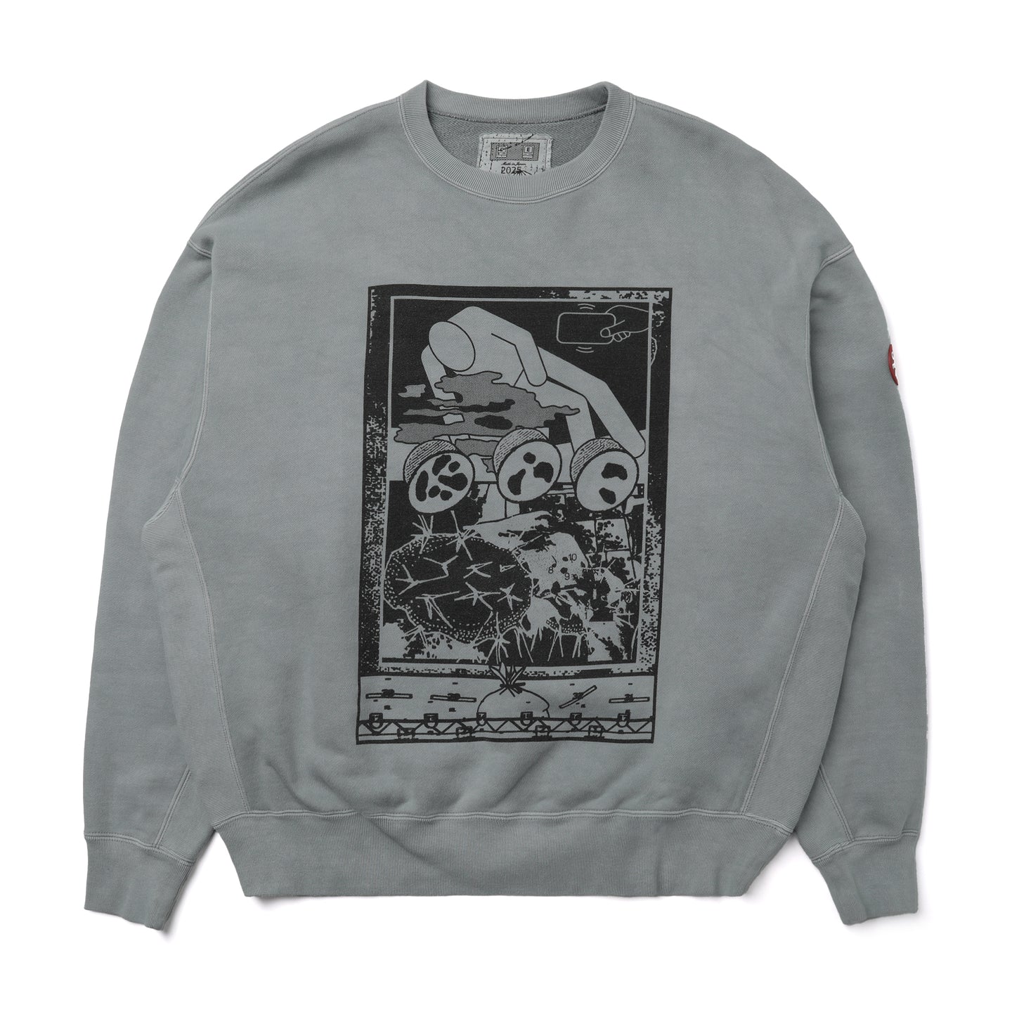 Cav Empt FK MindfulnessBlock Crewneck Sweater Grey