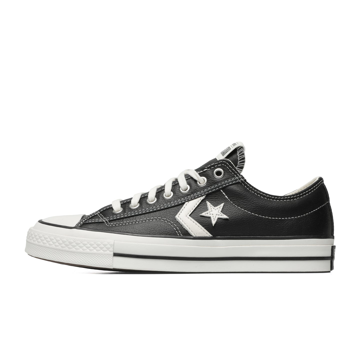 A06204C Converse Star Player 76 Ox Leather Black Vintage White The Darkside Initiative