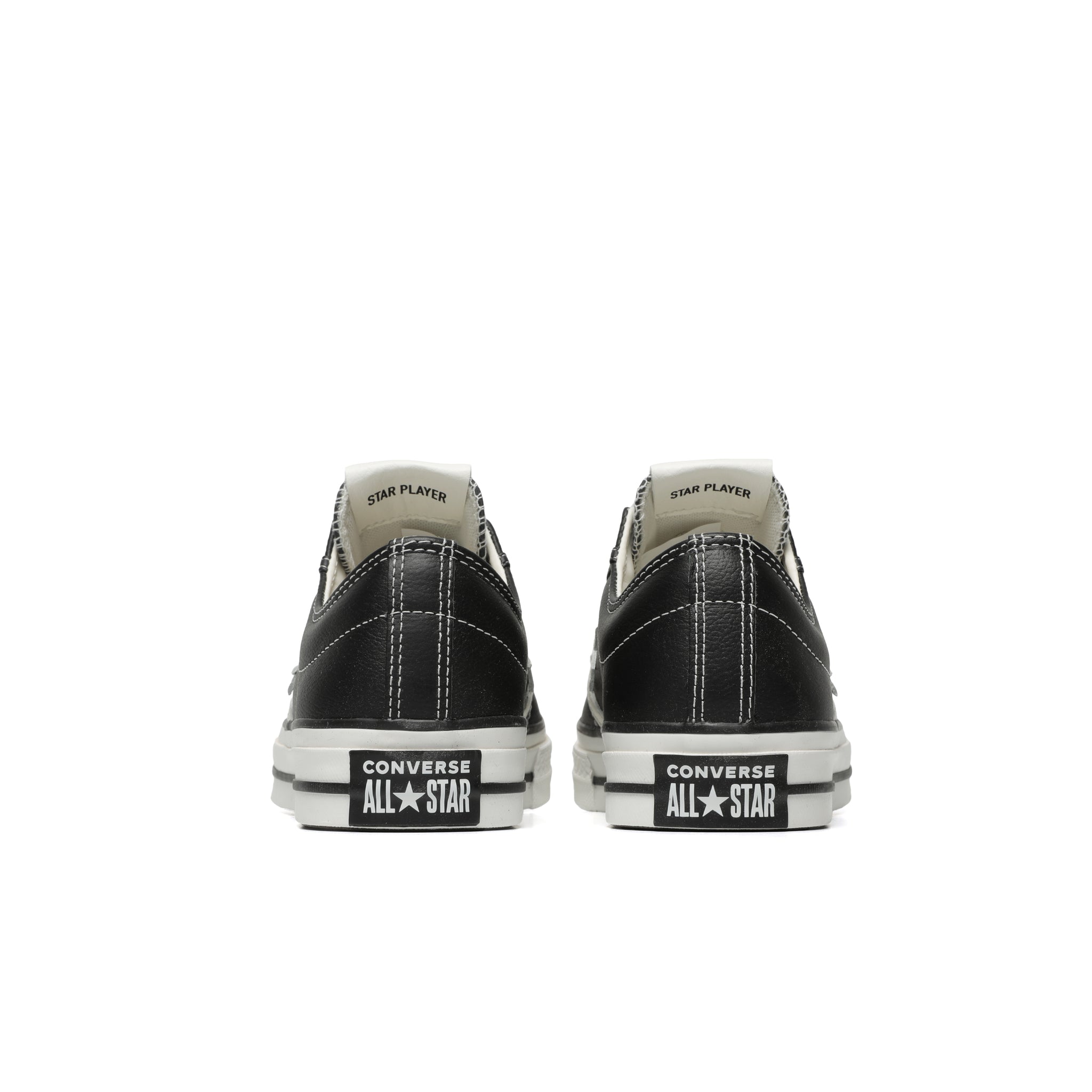 Converse star player ox leather black best sale