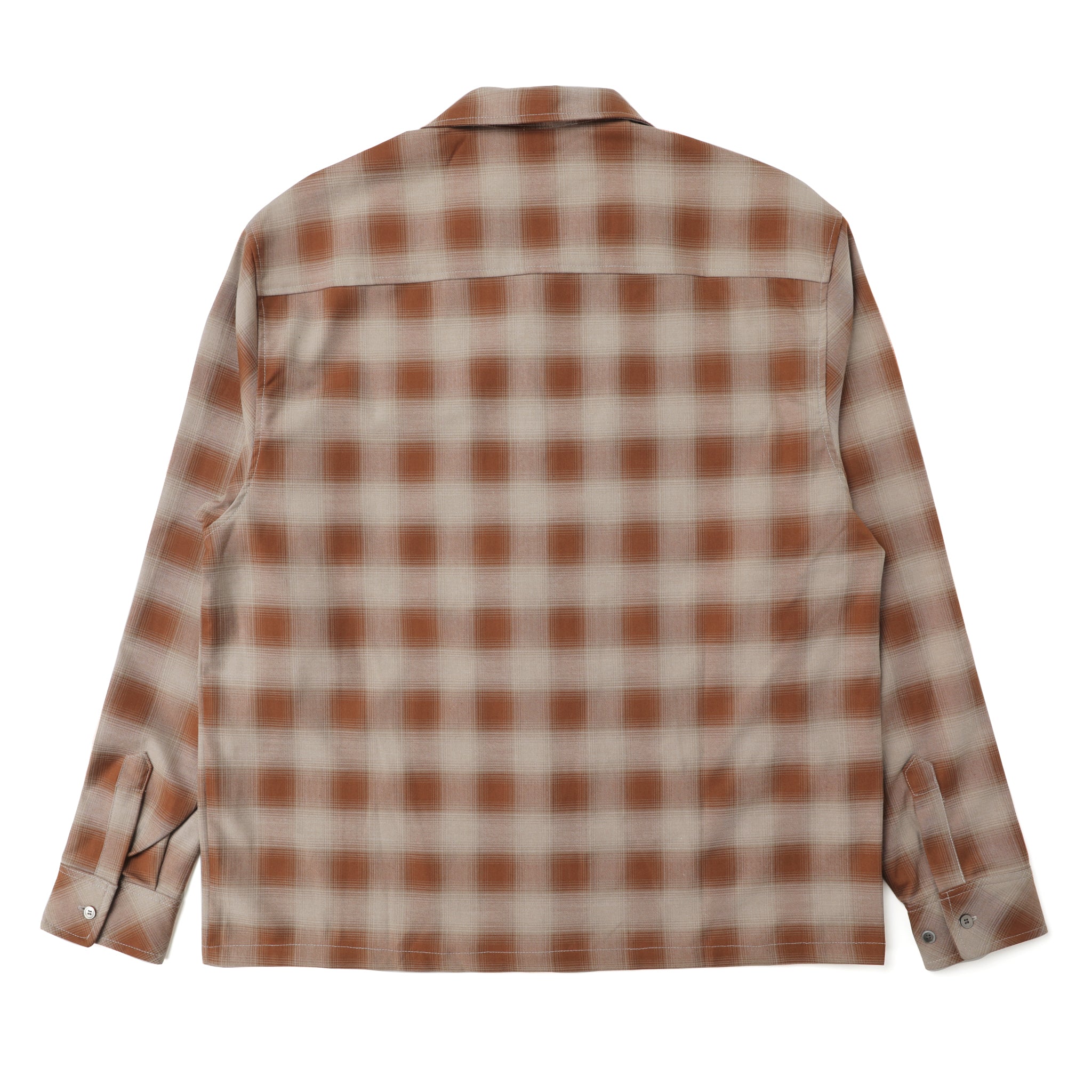 Hide and Seek Ombre Check L/S Shirt Orange