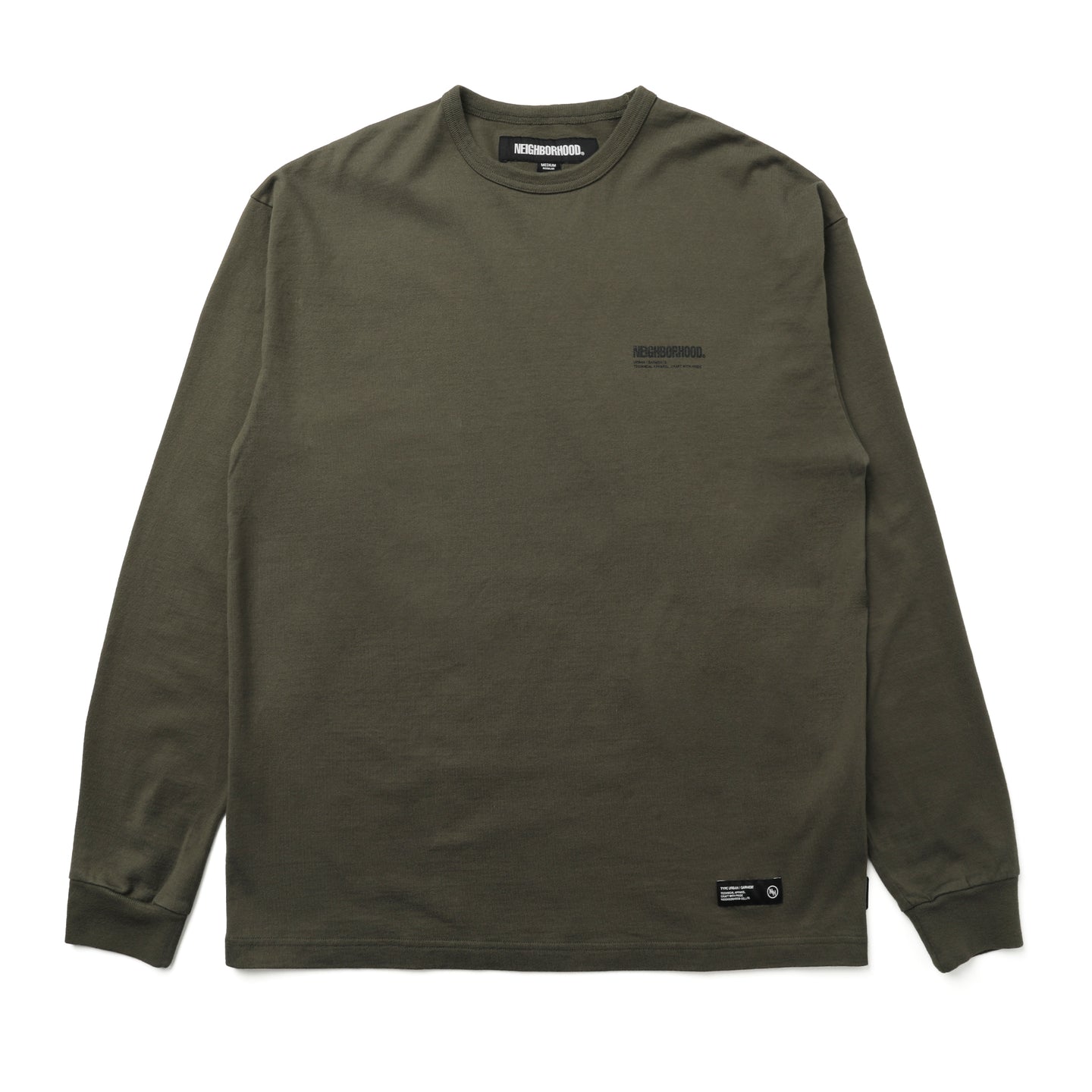 Neighborhood Classic Crewneck L/S Shirt Olive Drab