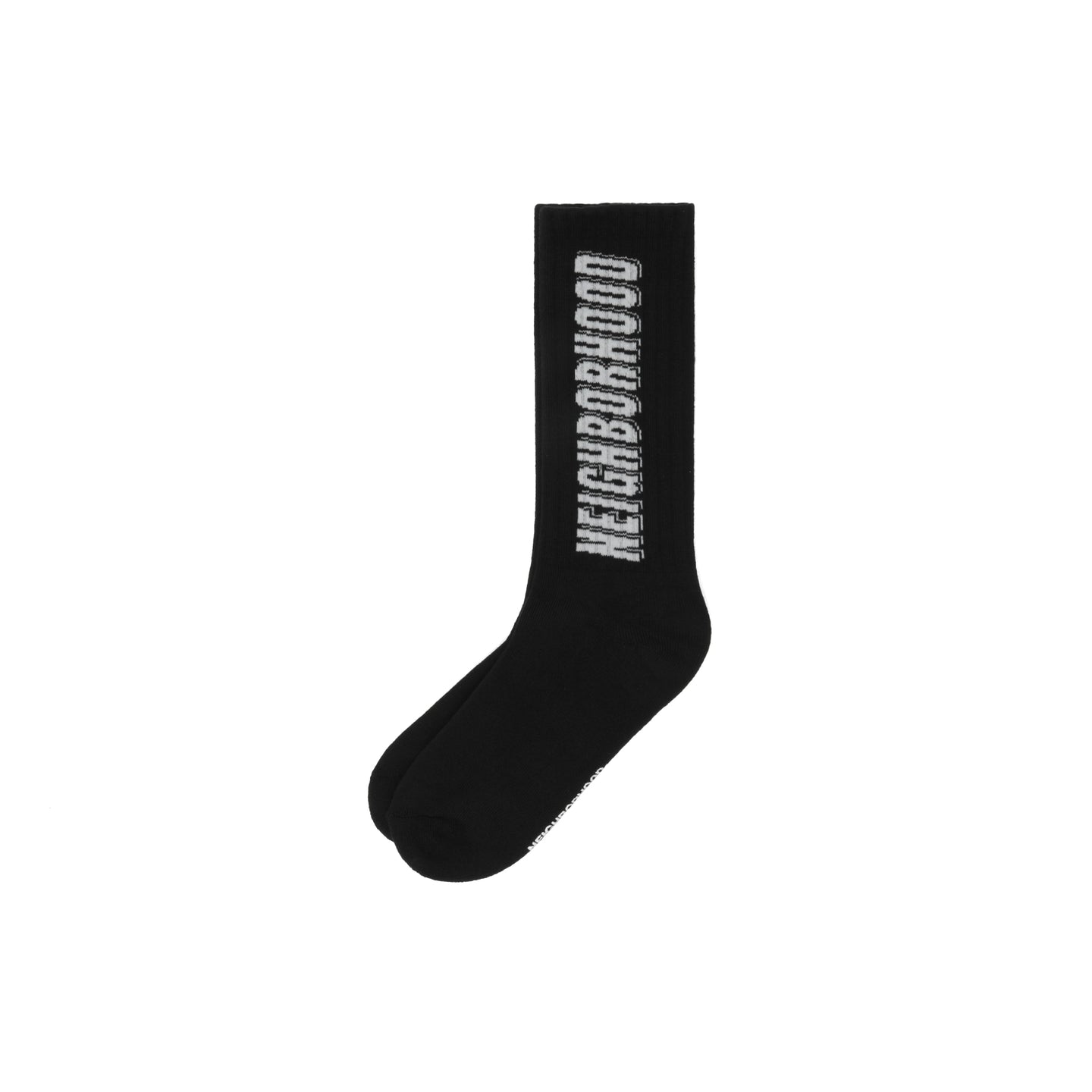 Neighborhood Logo Socks Black