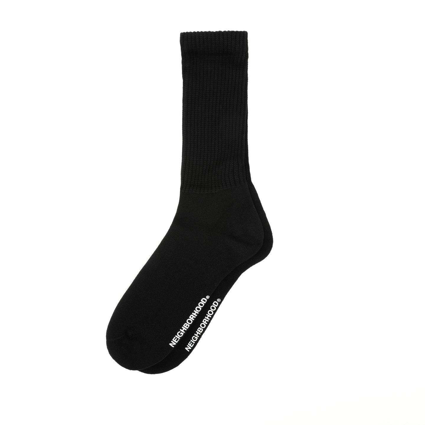 Neighborhood Plain Socks Black