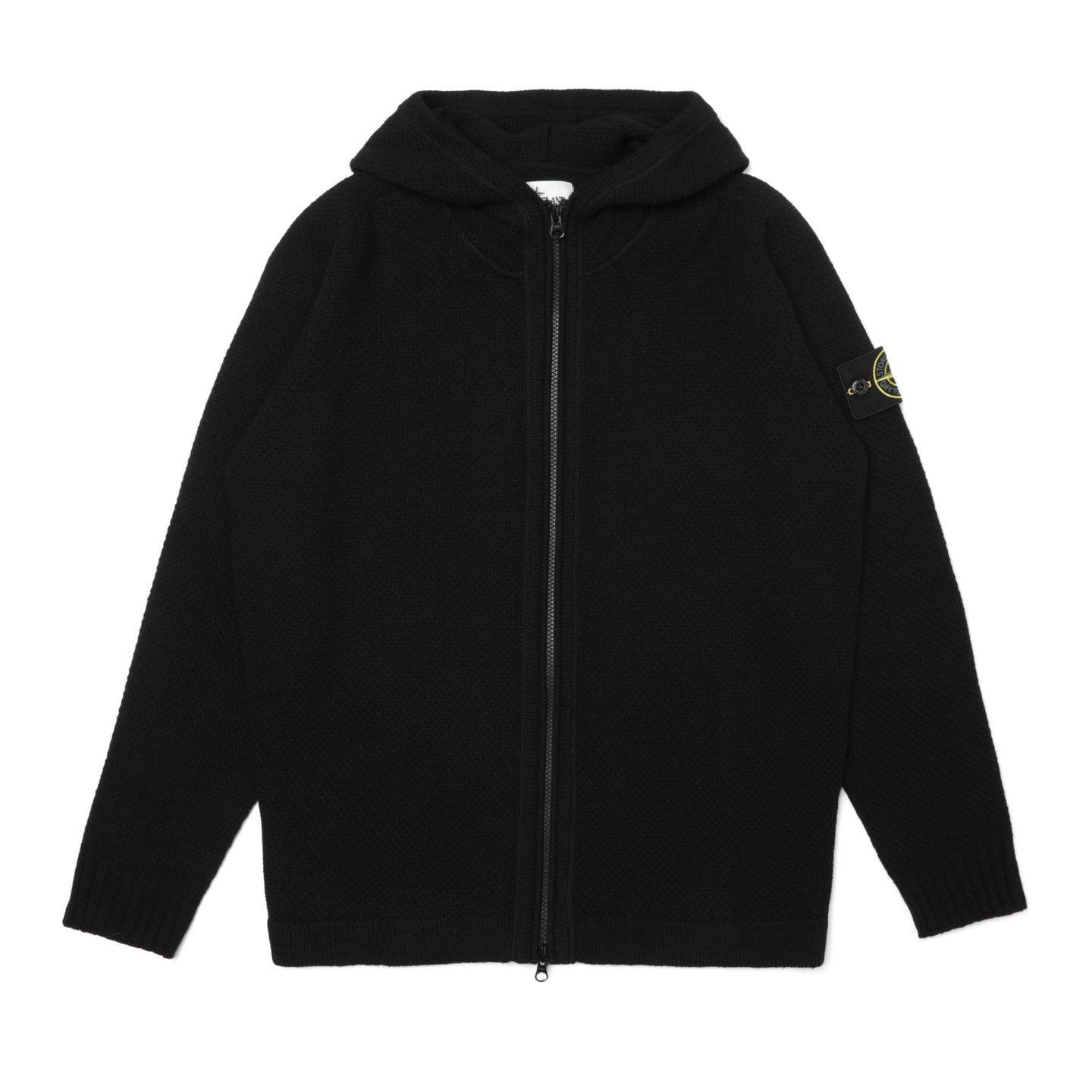 Stone Island Knit Hooded Sweatshirt Black