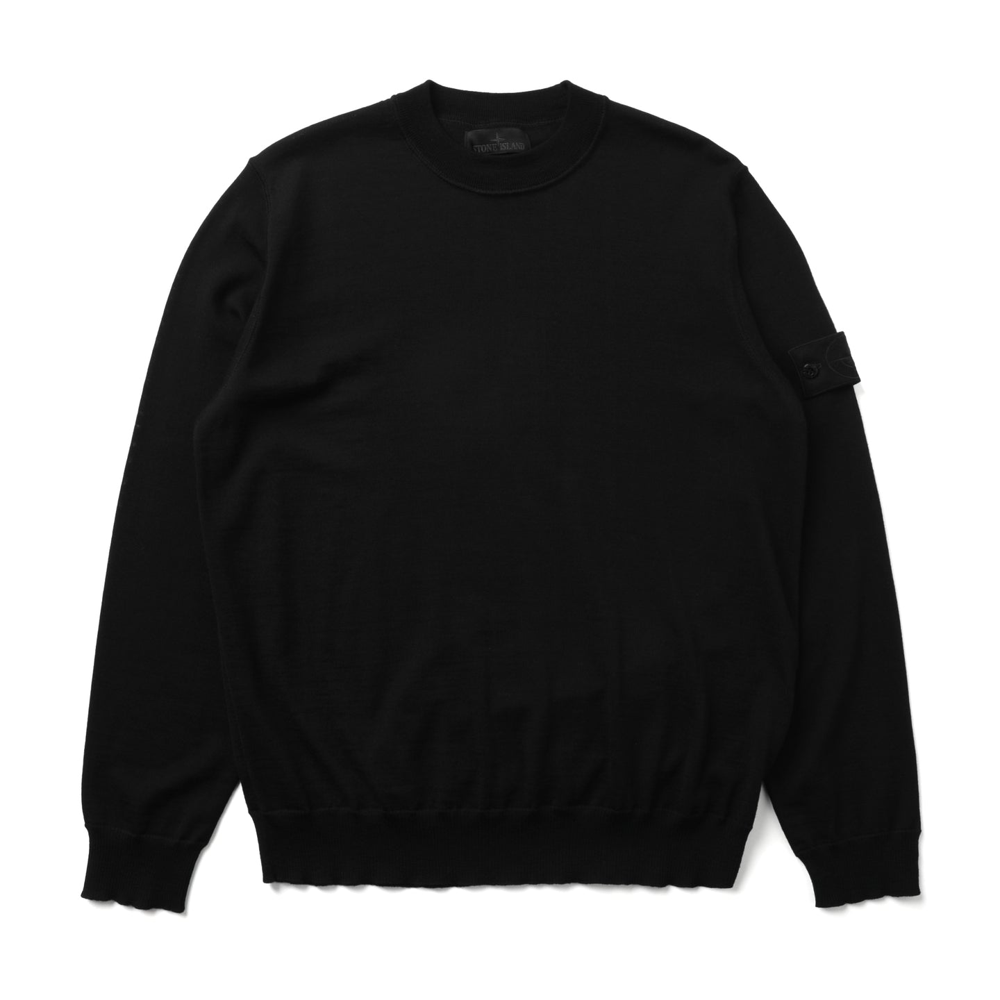 Stone Island Ghost Piece Knit Crewneck Sweater Black