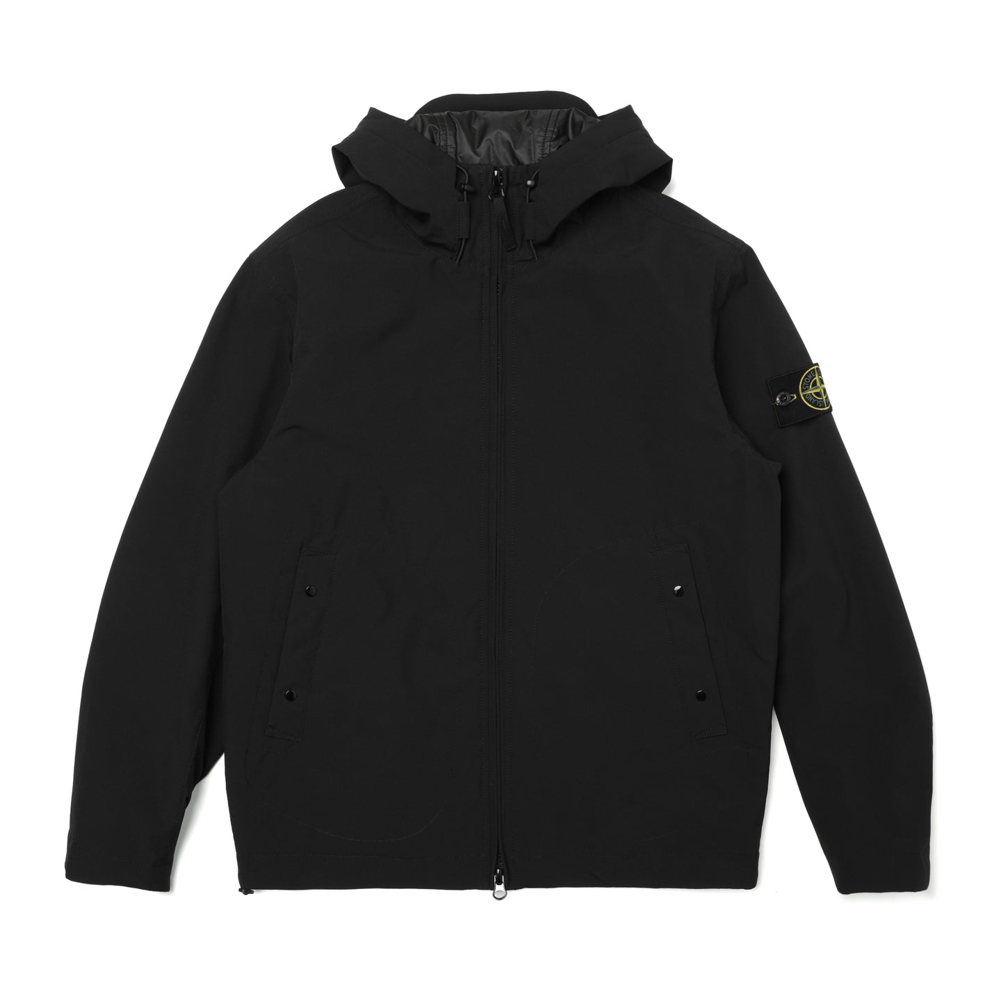 Stone Island Soft-R_E.Dye Technology Primaloft Insulation Technology Hooded Jacket Black