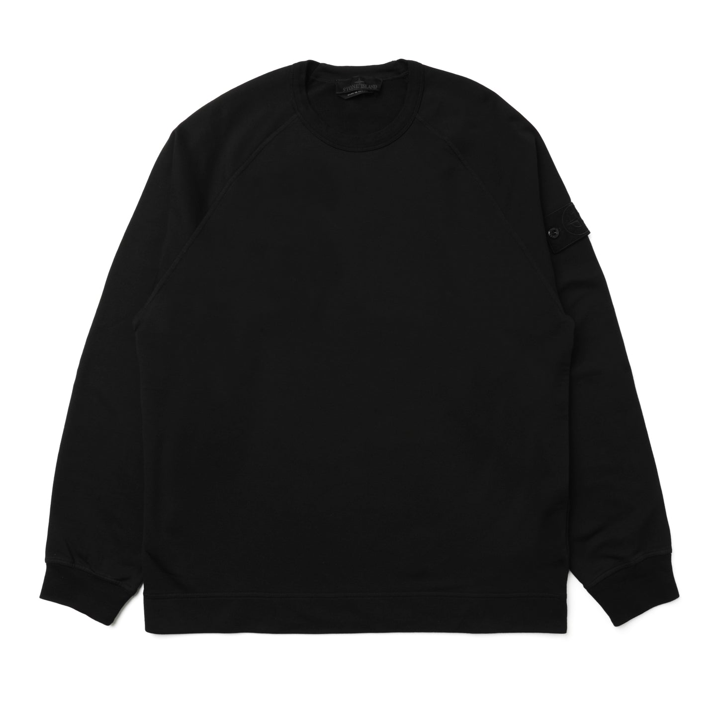 Stone Island Ghost Piece Crewneck Sweater Black