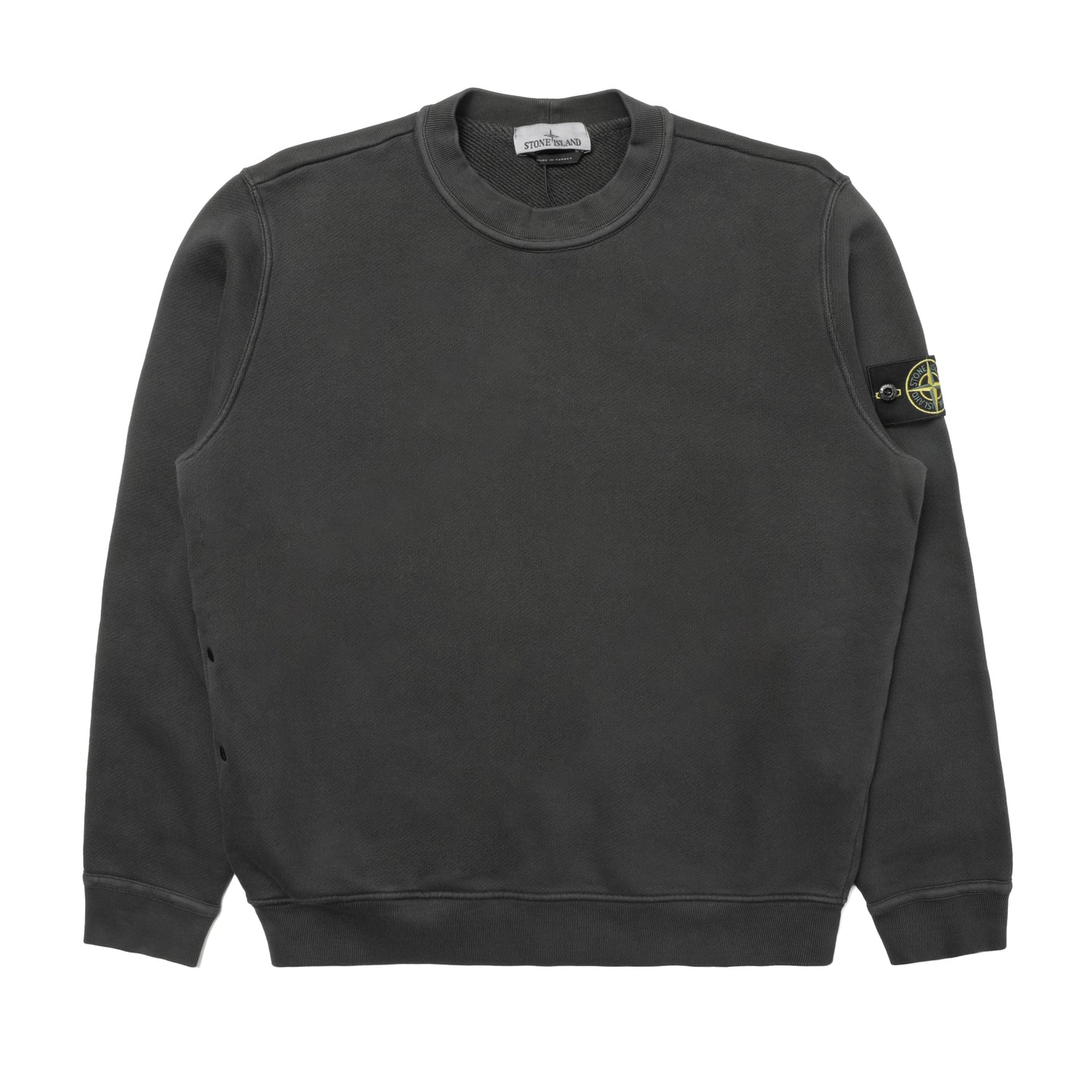 Stone Island Diagonal Fleece Sweatshirt Lead Grey