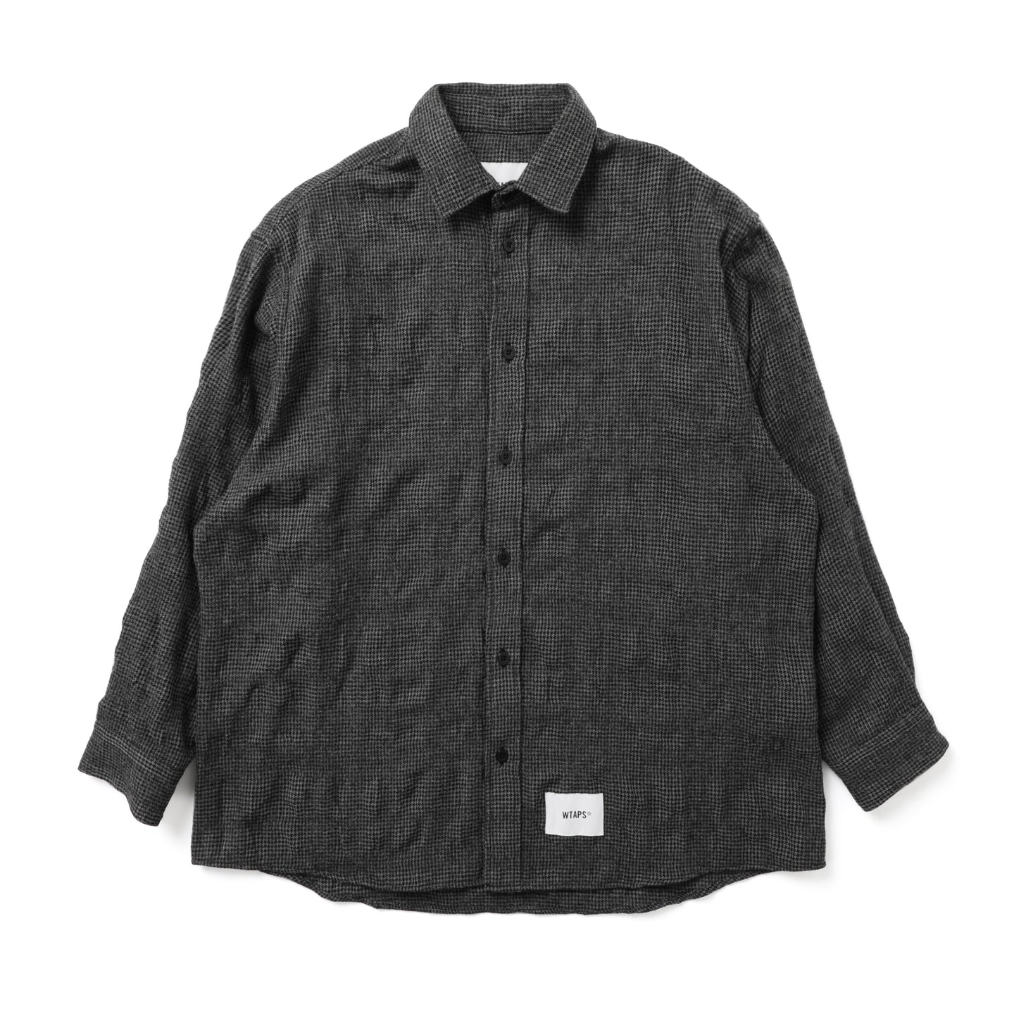 WTAPS TXT LS WOCT Twill Shirt Gray