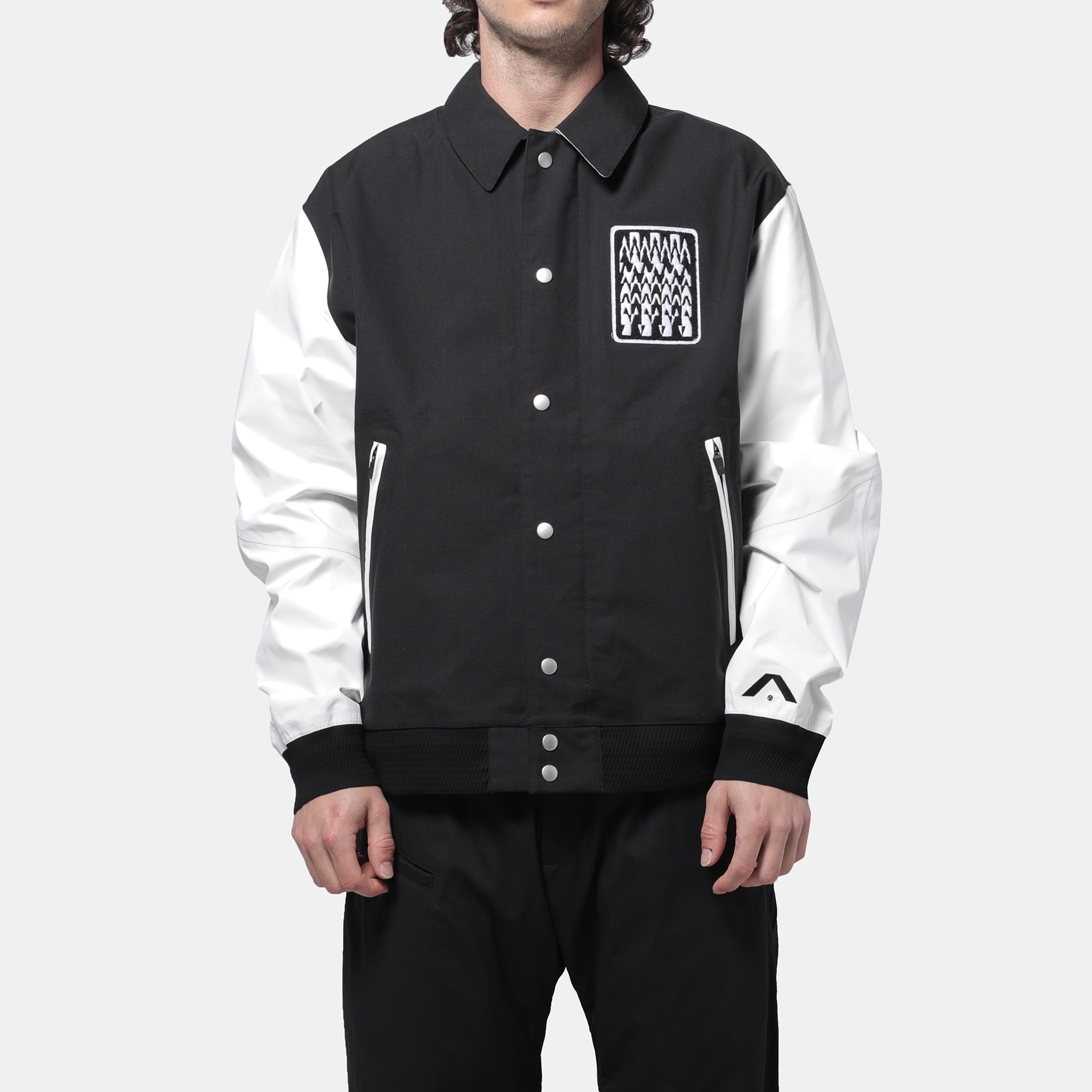 Acronym J94-VT Varsity Jacket (Black, White) – The Darkside Initiative